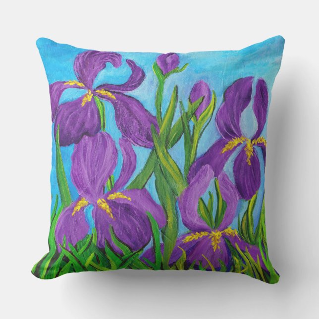 Utomhus Iris Dekorativ kudde (Framsida)