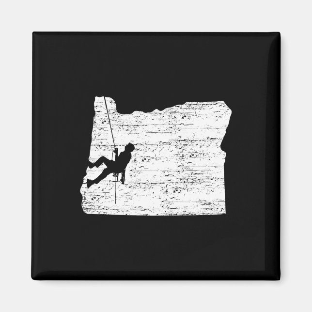 Utomhus Klippklättring Oregon  Magnet (Framsidan)
