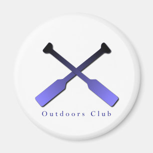 Utomhus klubbdesign magnet
