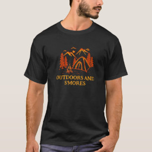 Utomhus och S-mores Camping Foodie Camper Food H T Shirt