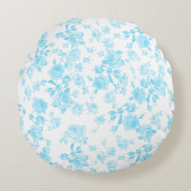 Utomhus Pillow Saint Colette June Ro capri blue Rund Kudde (Framsidan)