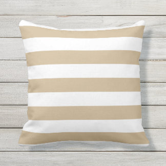 Utomhus- sandiga bruna nautiska randar kudder kudde