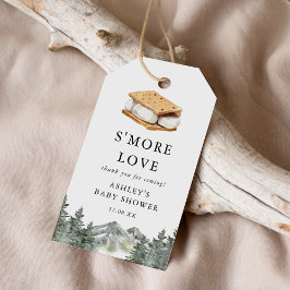 Utomhus S'more kärlek Smores Baby Shower Förmån Presentetikett