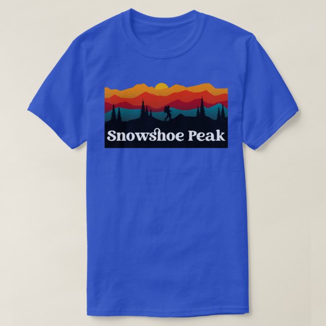 UTOMHUS Snowshoe - toppnationalpark T Shirt (Design framsida)