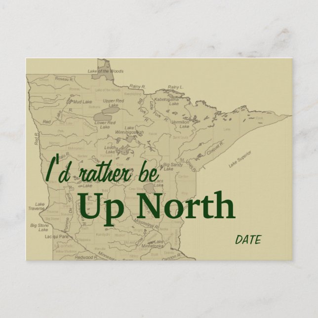 Utomhus Spara datumet/Inbjudan Meddelande Vykort (Framsida)