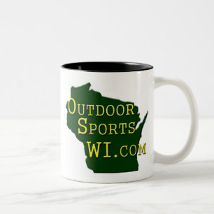 Utomhus- sportar Wisconsin - logotypkaffemugg Två-Tonad Mugg