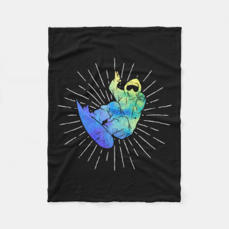 Utomhusaktivitet Snowboarder Winter Snowboard Prem Fleecefilt