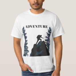 Utomhusäventyr Vandrare Siluett & Motivation T Shirt