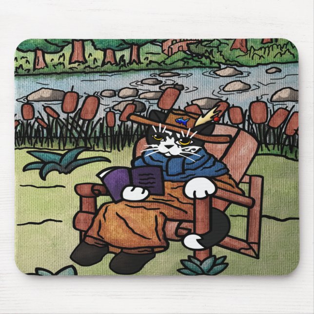 Utomhusavläsning av trädgårdskatt musmatta (Framsidan)