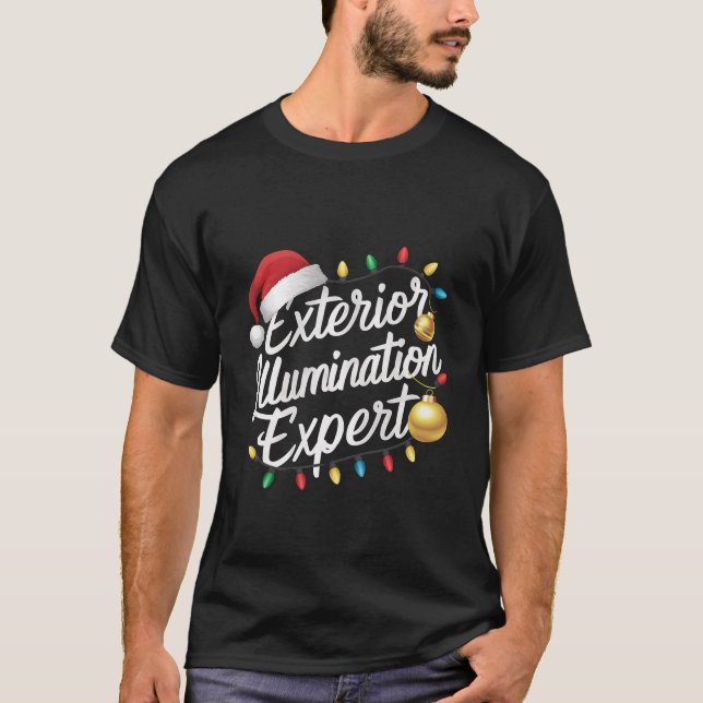 Utomhusbelysning Expert Julbelysning Dekor T Shirt (Framsida)