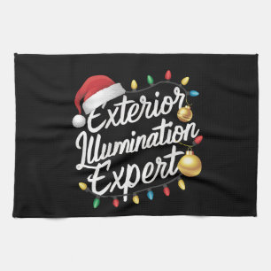 Utomhusbelysningsexpert Julbelysningsdekoration Kökshandduk
