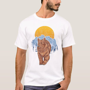 Utomhusbergssolnedgång för Älskare, med ben T Shirt
