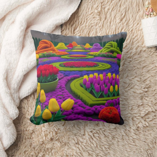 Utomhusblomma Kudde (Filt)