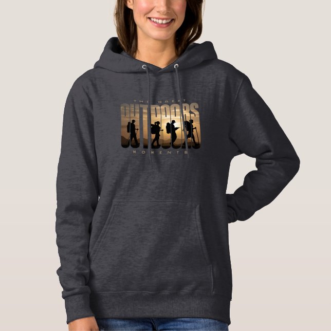 Utomhuscamping | Hoodie för kvinnor T Shirt (Framsida)