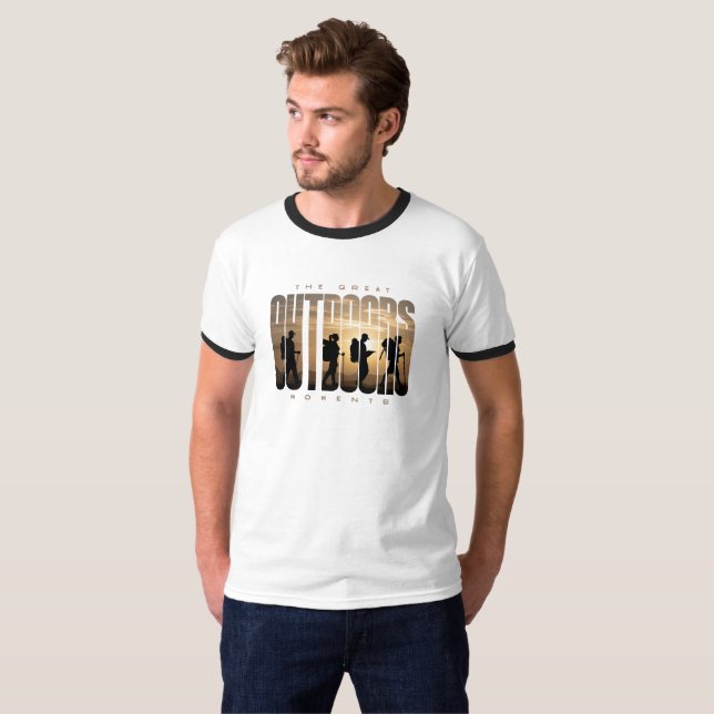 Utomhuscamping | Manar Ringinger T Shirt (Hel framsida)