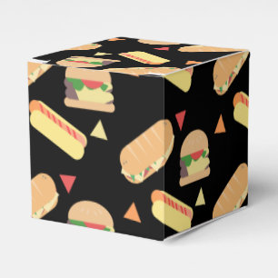 Utomhusfest Hot Dog Burger Mat Smörgås Party Presentaskar