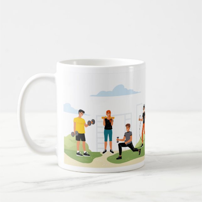 Utomhusgymnastik Kaffemugg (Vänster)
