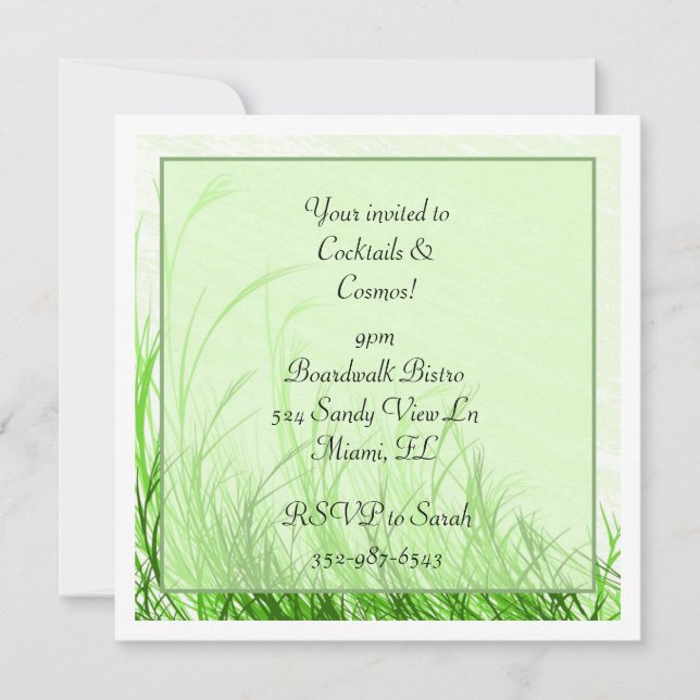 Utomhushändelse Inbjudningar (Framsida)