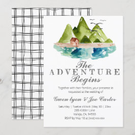 Utomhusinbjudan till bergsberg i Äventyr Inbjudningar