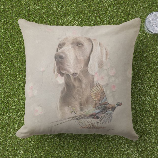 Utomhuskudde för Weimaraner (Gräs)