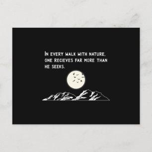 Utomhusmiljö Hiking Mountains Camping Funny Gift Vykort