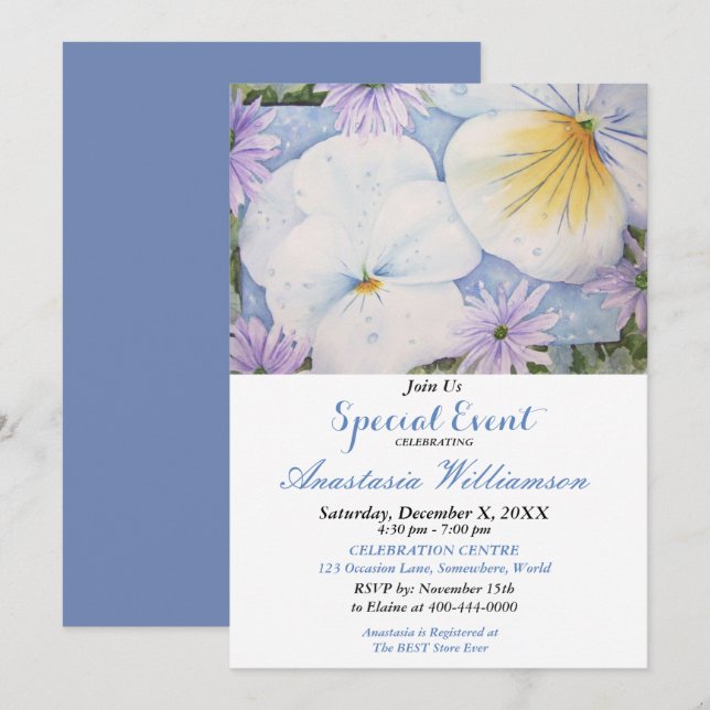 UTOMHUSPARTY FESTLIGHET INBJUDAN (Fram/baksida)