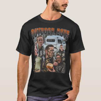 Utomhuspojkar Roliga Camping Och T Shirt