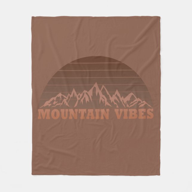 Utomhusräkor i bergsområden som vandrar älskare fleecefilt (Framsidan)