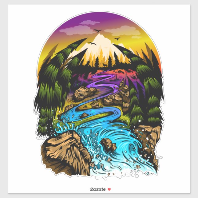 Utomhusscen Klistermärken (Ark)