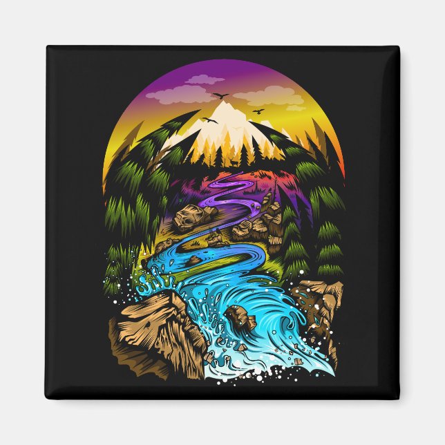 Utomhusscen Magnet (Framsidan)