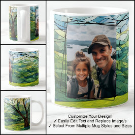 Utomhusstödlinjer Händelse Resa Photo Anpassningsb Kaffemugg