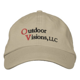 Utomhusvisioner Låg Profil Broderad Keps