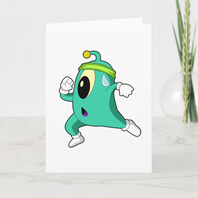 Utomjding som löpare kort (Framsida)