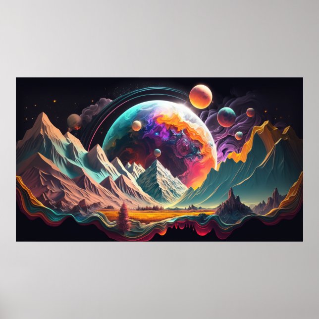 Utomjordens illustration poster (Framsidan)