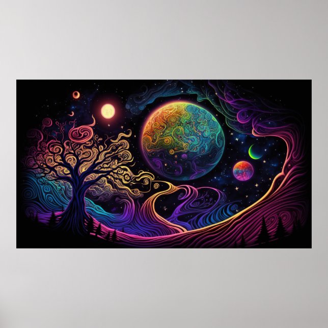 Utomjordens landskap poster (Framsidan)