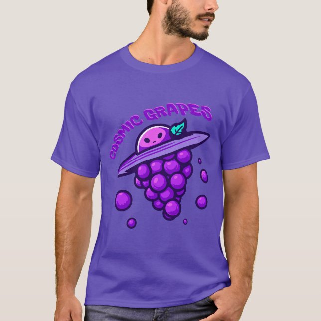 utomjording av kosmiska druvor t shirt (Framsida)