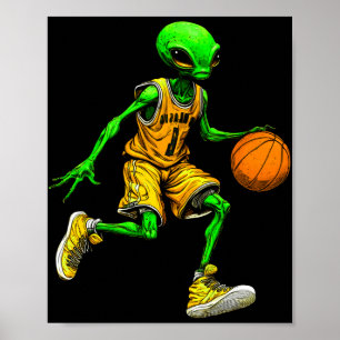 Utomjording Basketspelare Långärmad  Poster