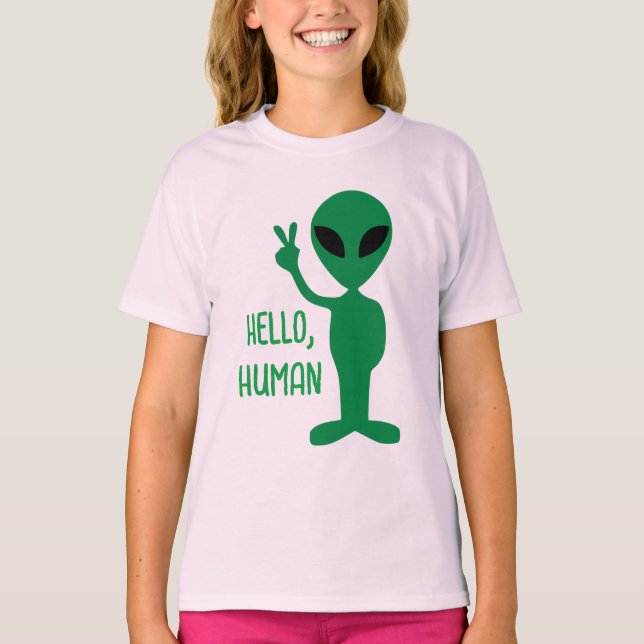 Utomjording - Hej Människa T Shirt (Framsida)