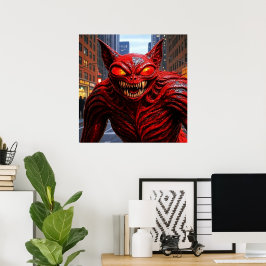 Utomjording i staden AI utomjording Poster
