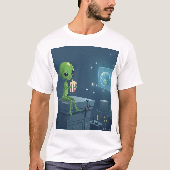 Utomjording invasion t-shirt (Framsida)