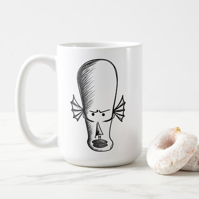 Utomjording kille kaffemugg (Med munk)