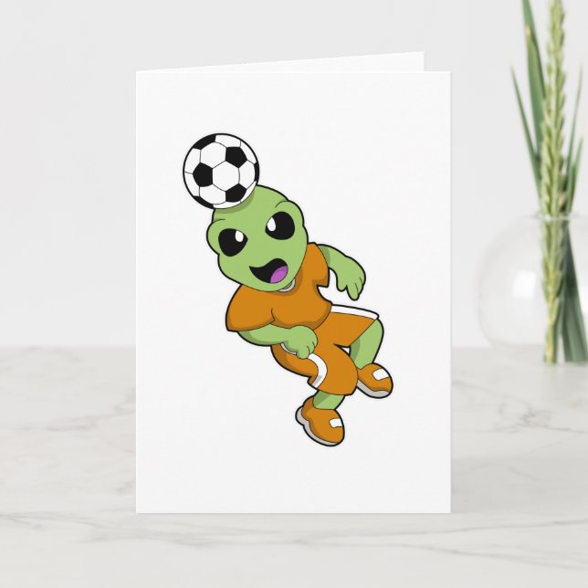 Utomjording på fotbolls sport kort (Framsida)