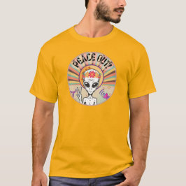 Utomjording Peace Out! Rollig T-Shirt