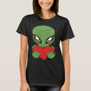 utomjording rymd utomjordiska ufo hjärta alla hjär t shirt
