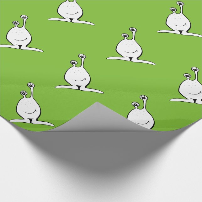 Utomjording, rymdman, UFO Presentpapper (Hörn)