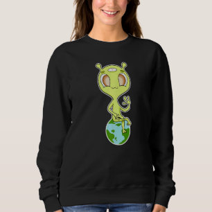 Utomjording sittande på jorden   t shirt