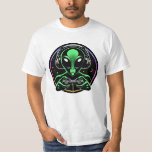 Utomjording som spelar TV-spel Stellar Game Smas T Shirt