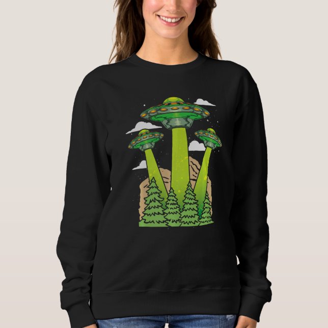 Utomjording Trogen Science Fiction Utomjordisk Sci T Shirt (Framsida)