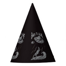 utomjording ufo surfing illustration med tillbaka
