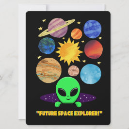 UTOMJORDING, UNIVERSUM, RYMDKAPSEL, PLANET OCH AST JULKORT
